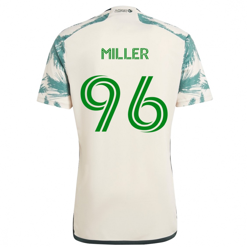 Niño Fútbol Camiseta Carver Miller #96 Beige Marrón 2ª Equipación 2024/25