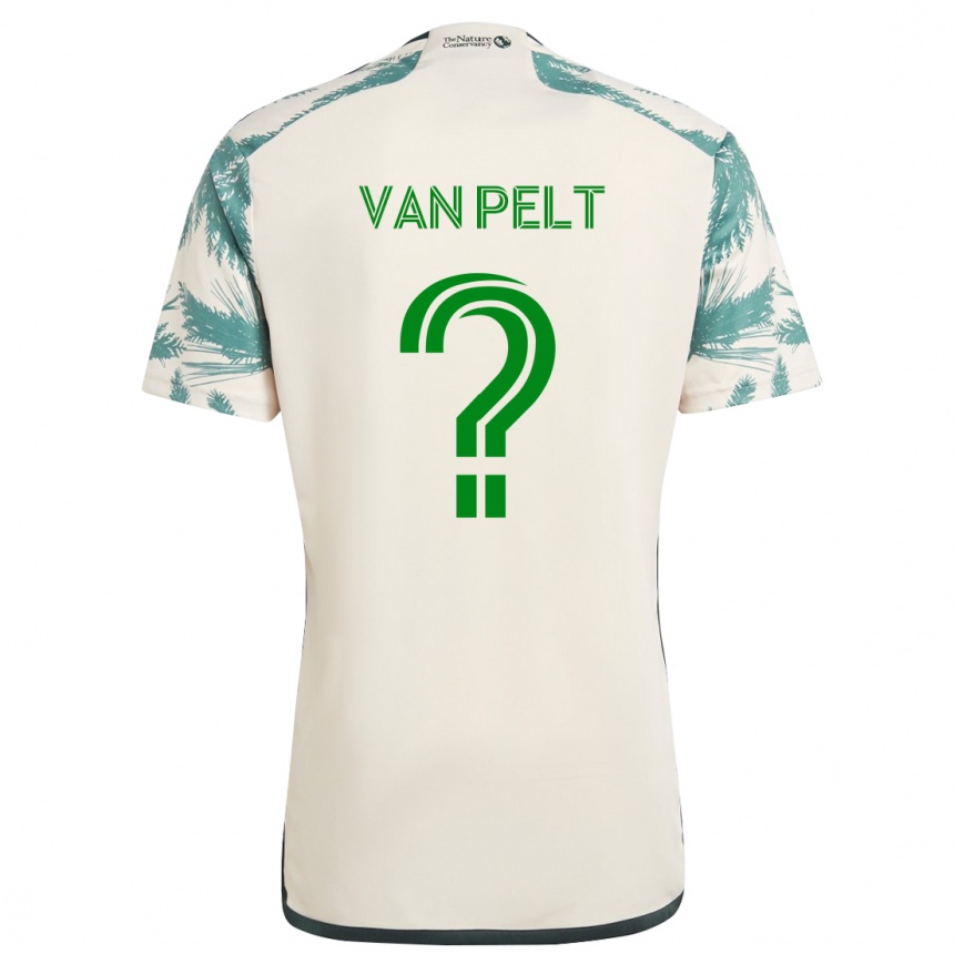 Niño Fútbol Camiseta Kennan Van Pelt #0 Beige Marrón 2ª Equipación 2024/25