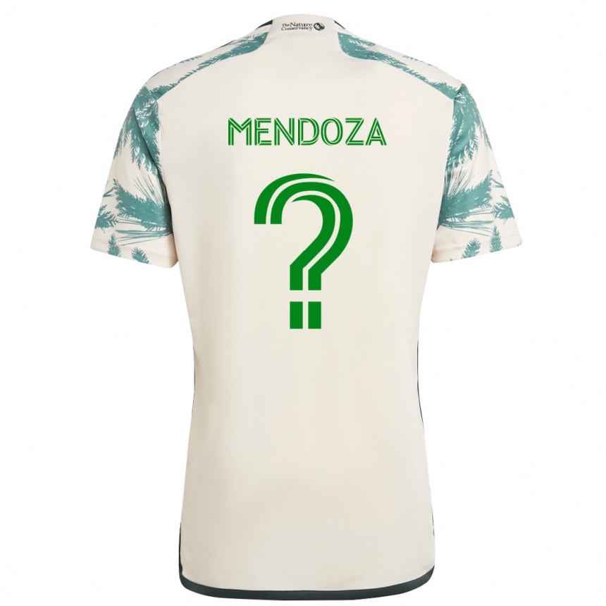 Niño Fútbol Camiseta Christian Mendoza #0 Beige Marrón 2ª Equipación 2024/25