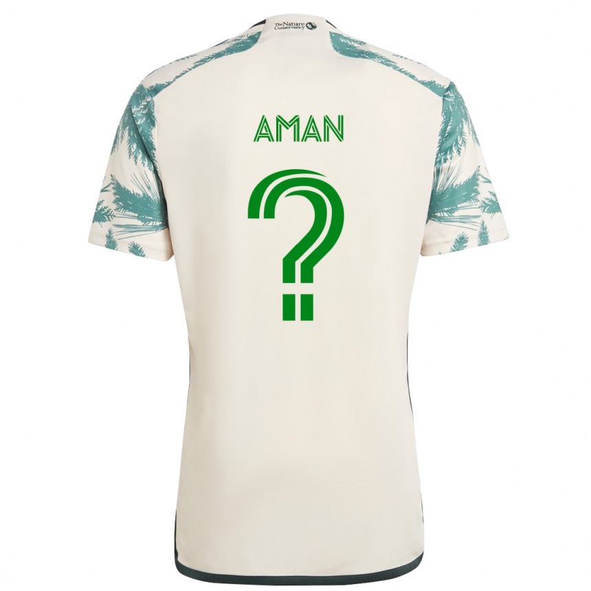 Niño Fútbol Camiseta Cole Aman #0 Beige Marrón 2ª Equipación 2024/25