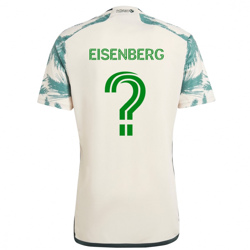 Niño Fútbol Camiseta Max Eisenberg #0 Beige Marrón 2ª Equipación 2024/25