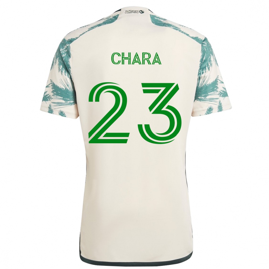 Niño Fútbol Camiseta Yimmi Chará #23 Beige Marrón 2ª Equipación 2024/25