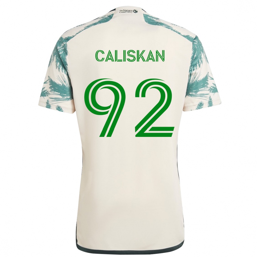 Niño Fútbol Camiseta Noel Caliskan #92 Beige Marrón 2ª Equipación 2024/25