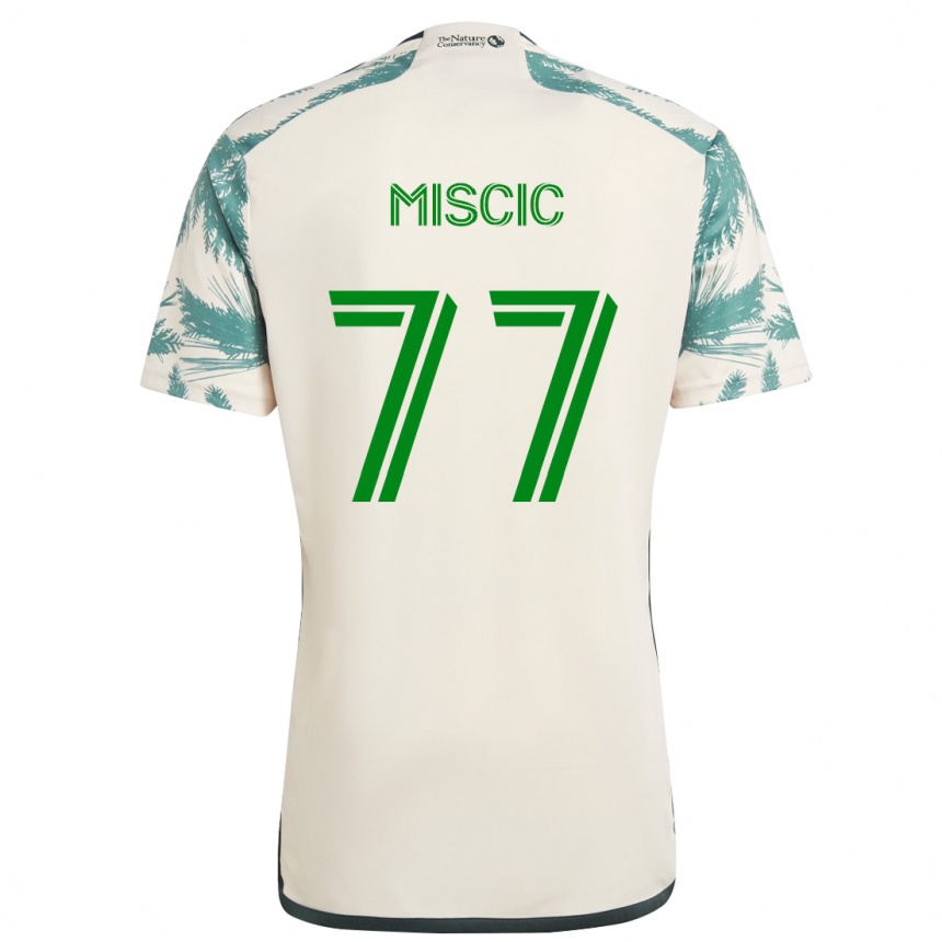 Niño Fútbol Camiseta Selmir Miscic #77 Beige Marrón 2ª Equipación 2024/25