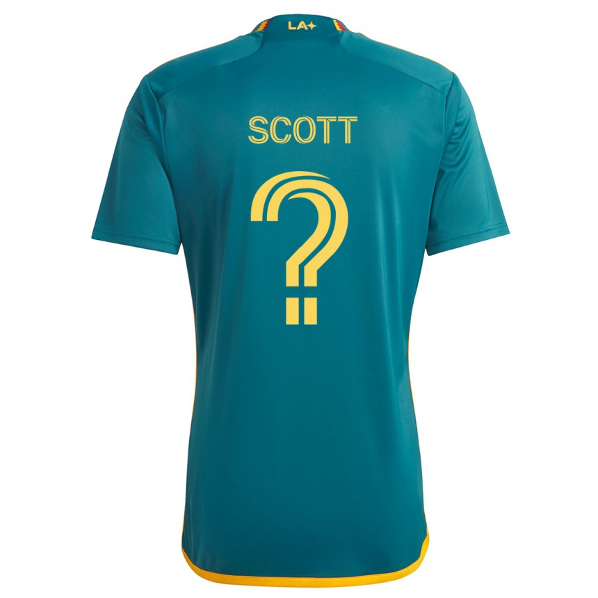 Niño Fútbol Camiseta Brady Scott #0 Verde Amarillo 2ª Equipación 2024/25