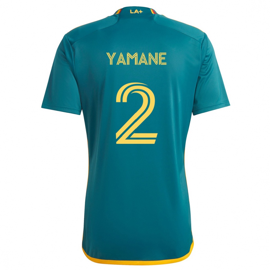 Niño Fútbol Camiseta Miki Yamane #2 Verde Amarillo 2ª Equipación 2024/25