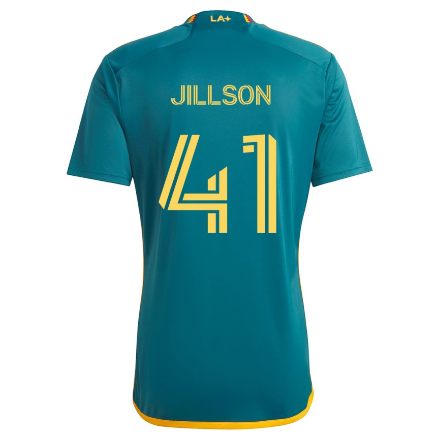 Niño Fútbol Camiseta Simon Jillson #41 Verde Amarillo 2ª Equipación 2024/25