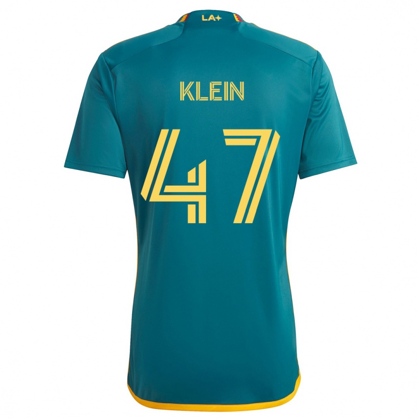 Niño Fútbol Camiseta Carson Klein #47 Verde Amarillo 2ª Equipación 2024/25