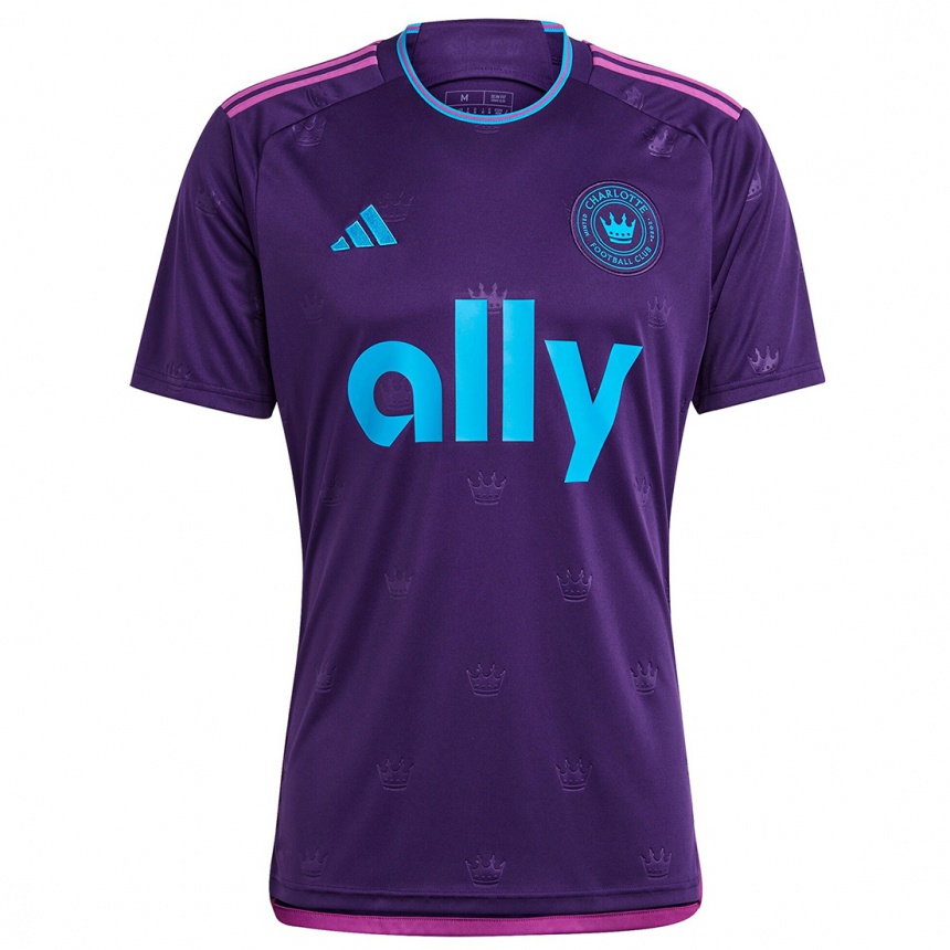 Niño Fútbol Camiseta Patrick Agyemang #33 Azul Morado 2ª Equipación 2024/25