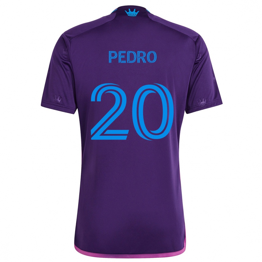 Niño Fútbol Camiseta João Pedro #20 Azul Morado 2ª Equipación 2024/25