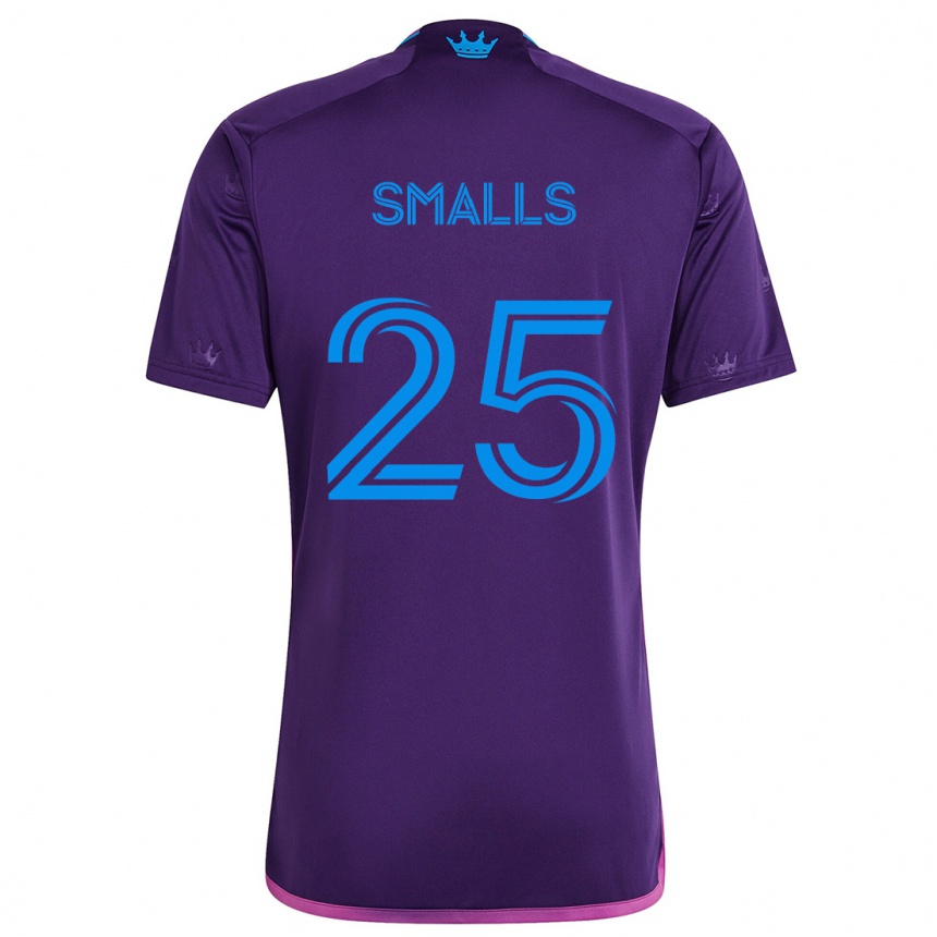 Niño Fútbol Camiseta Tyger Smalls #25 Azul Morado 2ª Equipación 2024/25