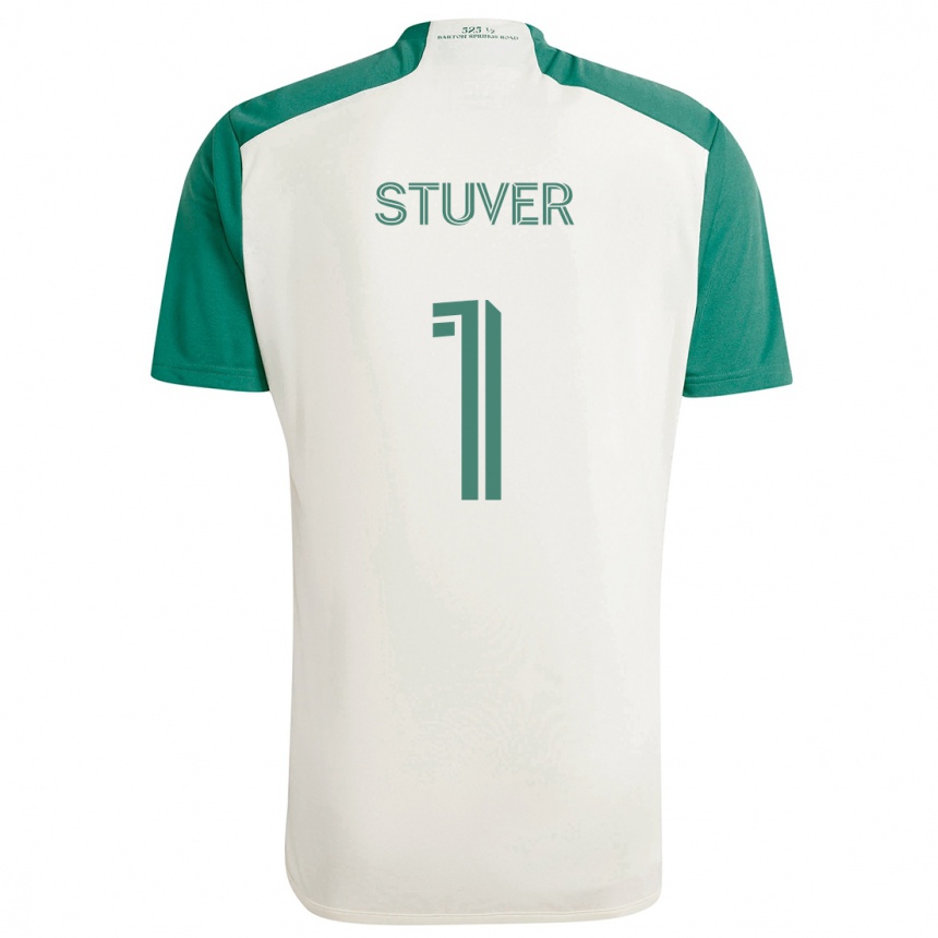 Niño Fútbol Camiseta Brad Stuver #1 Colores Tostados Verde 2ª Equipación 2024/25