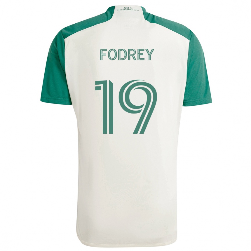 Niño Fútbol Camiseta Cj Fodrey #19 Colores Tostados Verde 2ª Equipación 2024/25