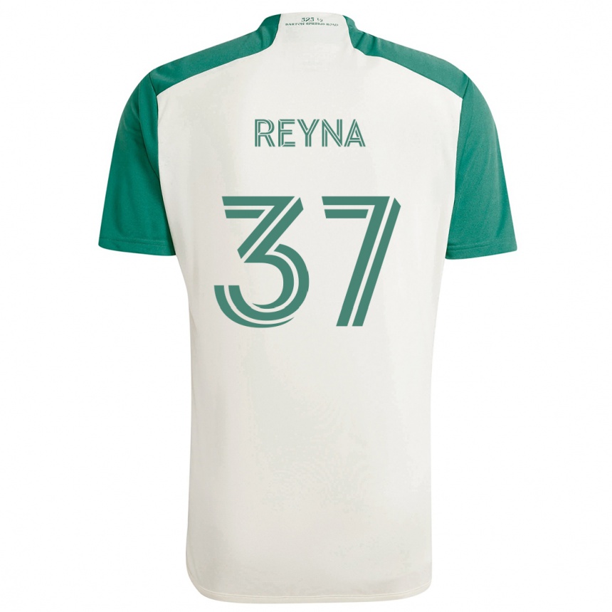 Niño Fútbol Camiseta Joah Reyna #37 Colores Tostados Verde 2ª Equipación 2024/25