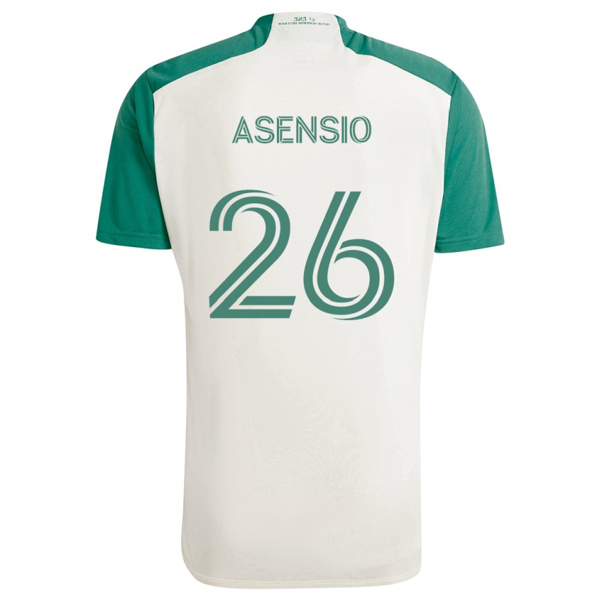 Niño Fútbol Camiseta Charlie Asensio #26 Colores Tostados Verde 2ª Equipación 2024/25