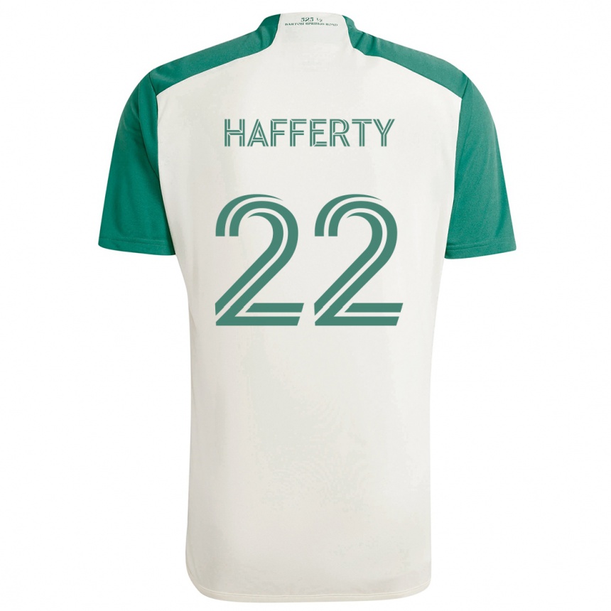 Niño Fútbol Camiseta Joe Hafferty #22 Colores Tostados Verde 2ª Equipación 2024/25