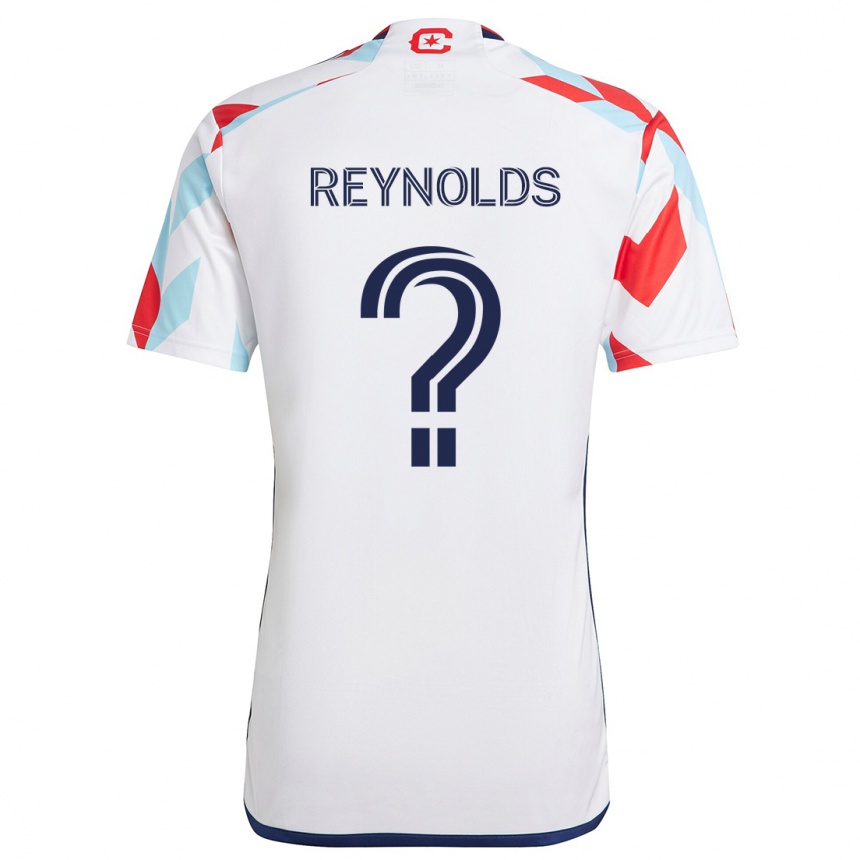 Niño Fútbol Camiseta Justin Reynolds #0 Blanco Rojo Azul 2ª Equipación 2024/25