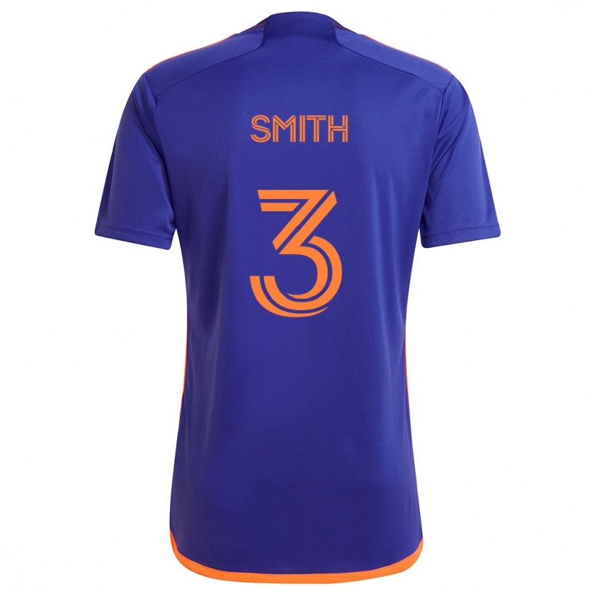 Niño Fútbol Camiseta Brad Smith #3 Púrpura Naranja 2ª Equipación 2024/25