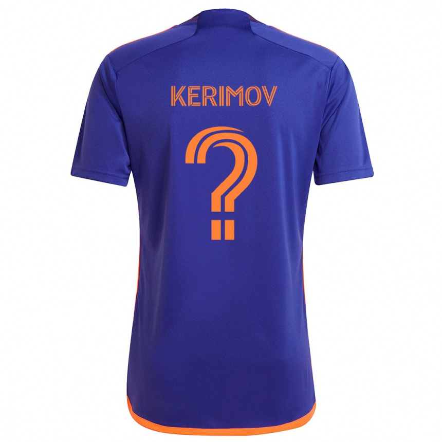 Niño Fútbol Camiseta Roman Kerimov #0 Púrpura Naranja 2ª Equipación 2024/25