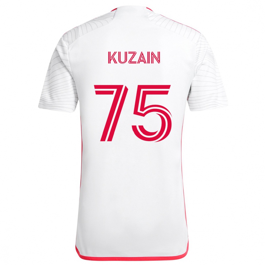 Niño Fútbol Camiseta Wan Kuzain #75 Blanco Rojo 2ª Equipación 2024/25