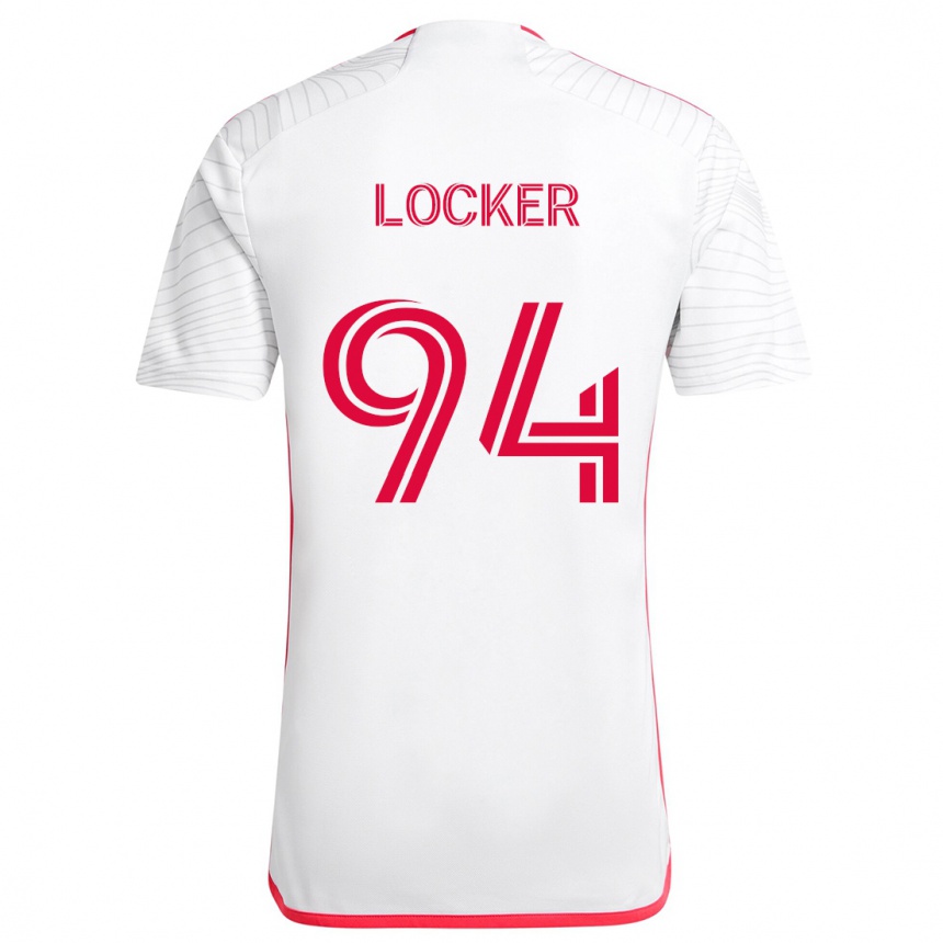 Niño Fútbol Camiseta Carson Locker #94 Blanco Rojo 2ª Equipación 2024/25