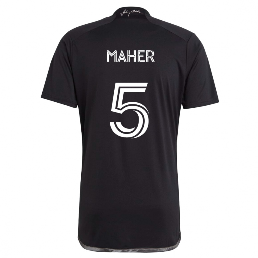 Niño Fútbol Camiseta Jack Maher #5 Negro 2ª Equipación 2024/25