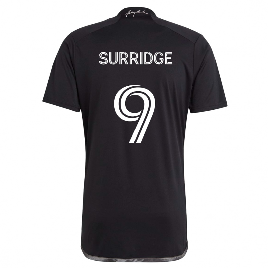 Niño Fútbol Camiseta Sam Surridge #9 Negro 2ª Equipación 2024/25