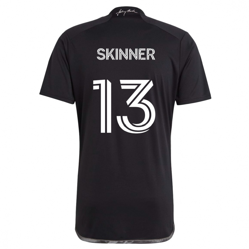 Niño Fútbol Camiseta Joey Skinner #13 Negro 2ª Equipación 2024/25