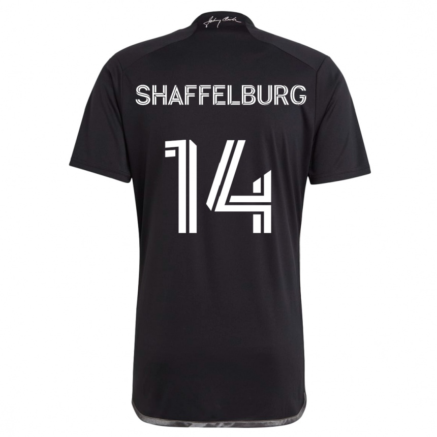 Niño Fútbol Camiseta Jacob Shaffelburg #14 Negro 2ª Equipación 2024/25