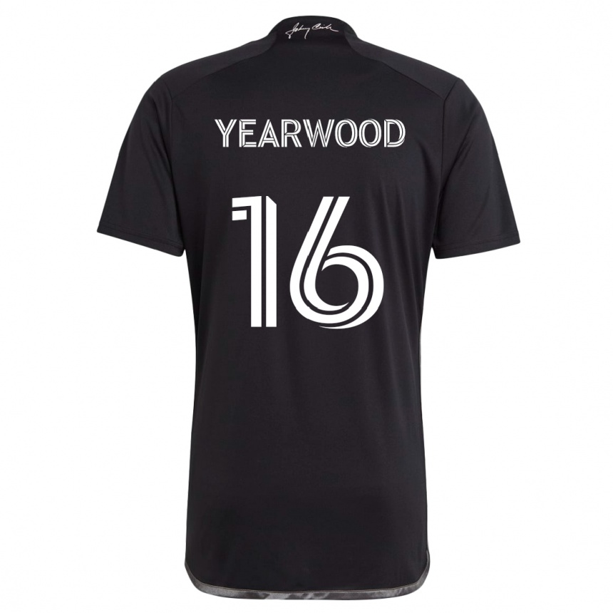 Niño Fútbol Camiseta Dru Yearwood #16 Negro 2ª Equipación 2024/25