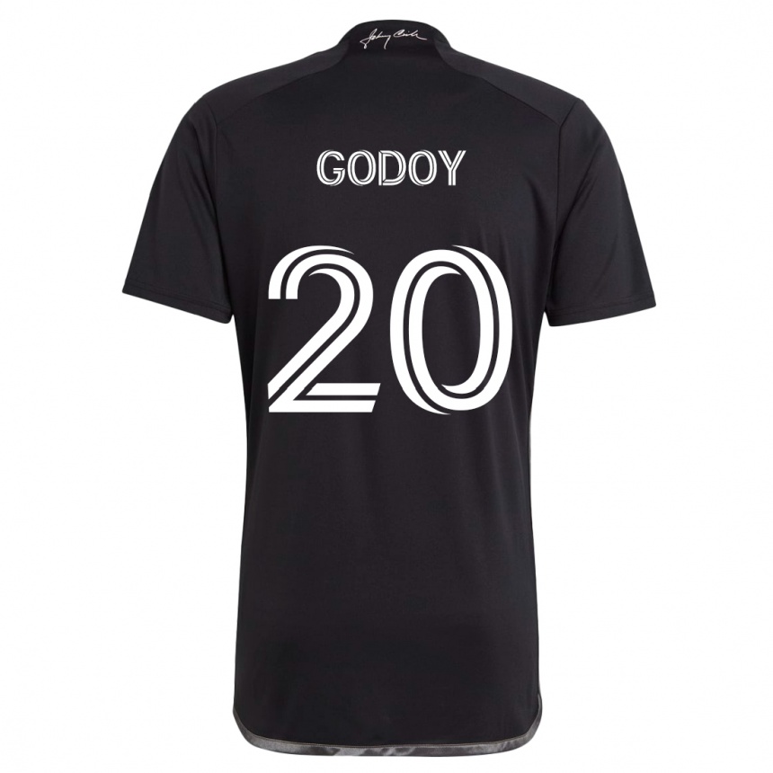 Niño Fútbol Camiseta Aníbal Godoy #20 Negro 2ª Equipación 2024/25