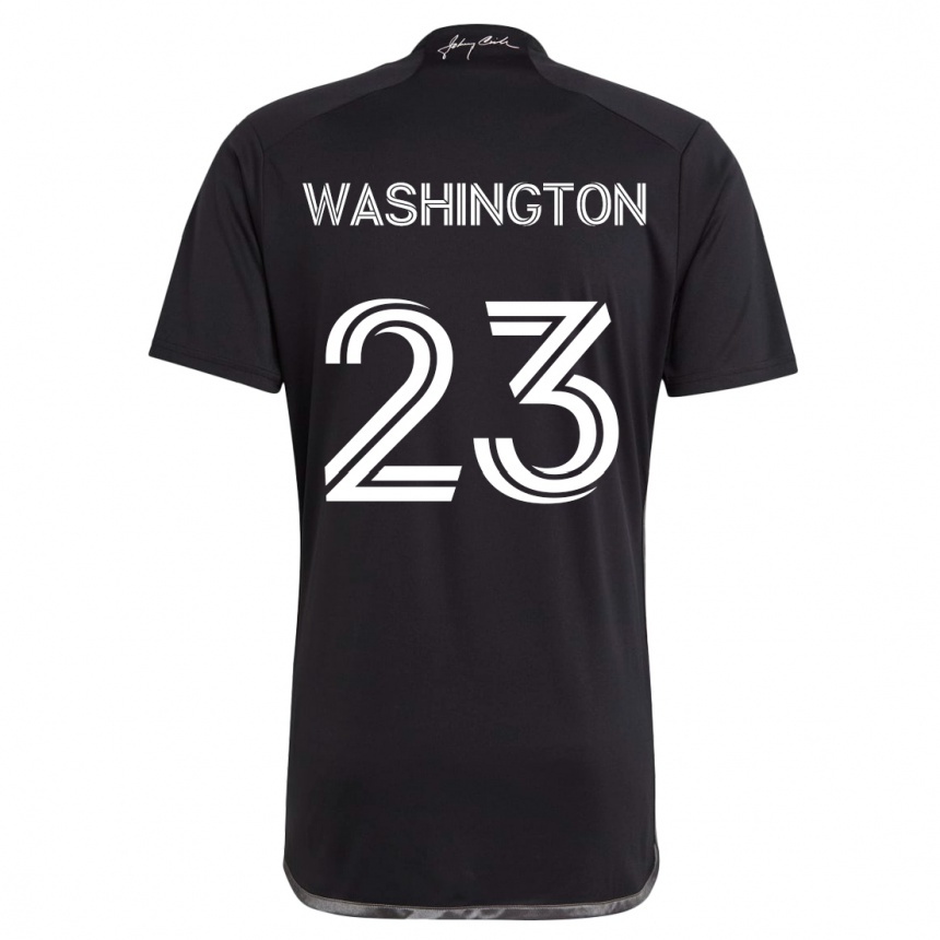 Niño Fútbol Camiseta Taylor Washington #23 Negro 2ª Equipación 2024/25