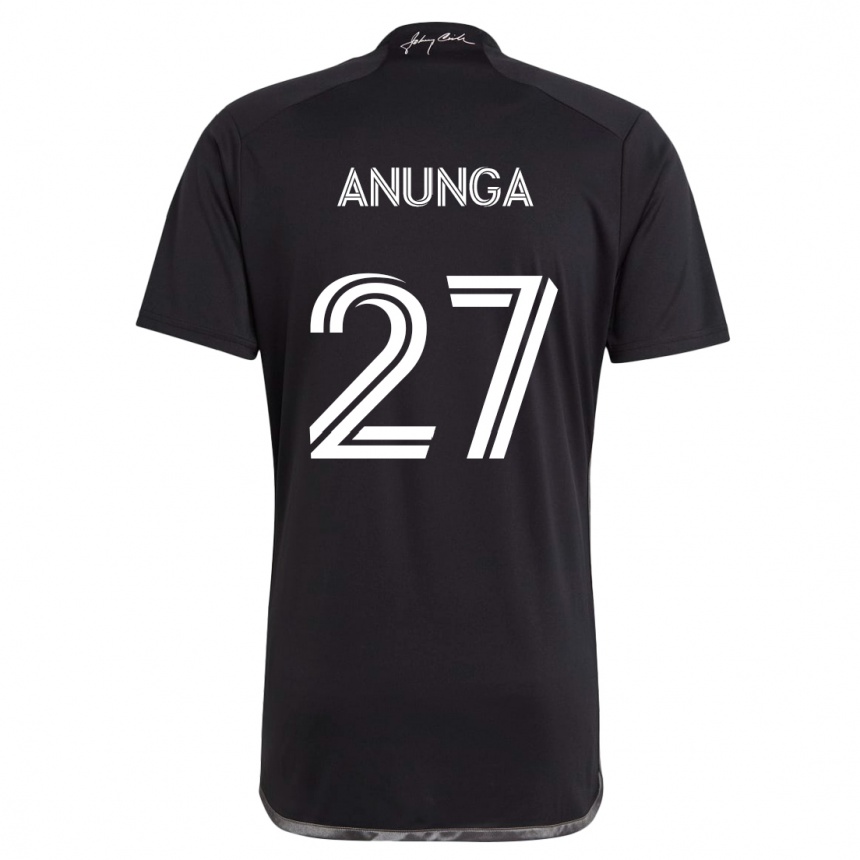 Niño Fútbol Camiseta Tah Anunga #27 Negro 2ª Equipación 2024/25