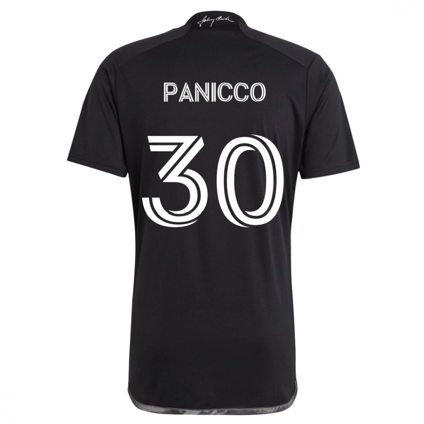 Niño Fútbol Camiseta Elliot Panicco #30 Negro 2ª Equipación 2024/25