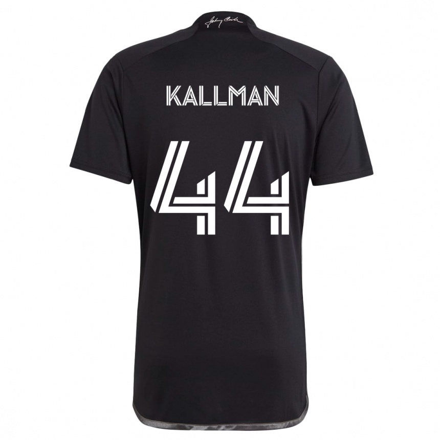 Niño Fútbol Camiseta Brent Kallman #44 Negro 2ª Equipación 2024/25