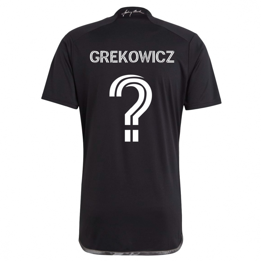 Niño Fútbol Camiseta Jacob Grekowicz #0 Negro 2ª Equipación 2024/25