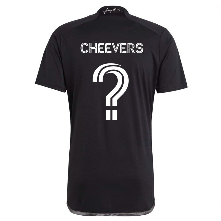 Niño Fútbol Camiseta Scott Cheevers #0 Negro 2ª Equipación 2024/25