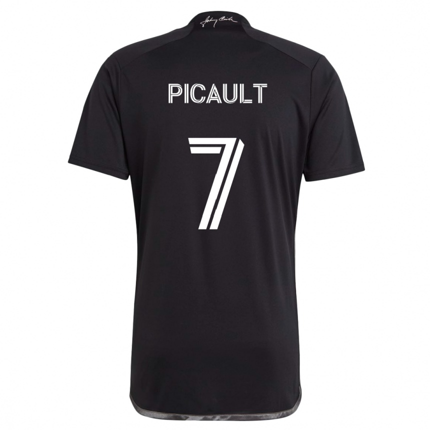 Niño Fútbol Camiseta Fafà Picault #7 Negro 2ª Equipación 2024/25