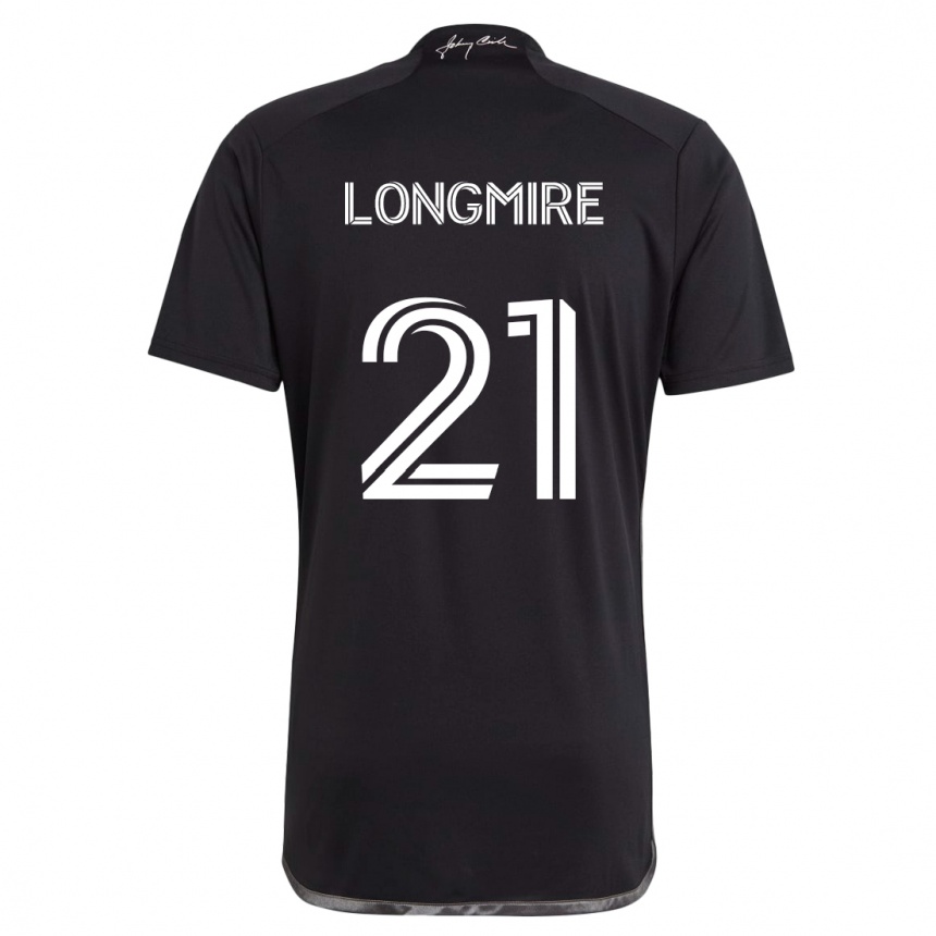 Niño Fútbol Camiseta Ahmed Longmire #21 Negro 2ª Equipación 2024/25