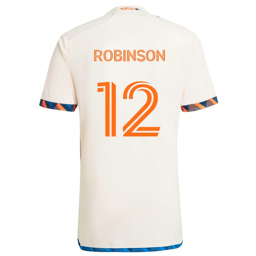 Niño Fútbol Camiseta Miles Robinson #12 Blanco Naranja 2ª Equipación 2024/25