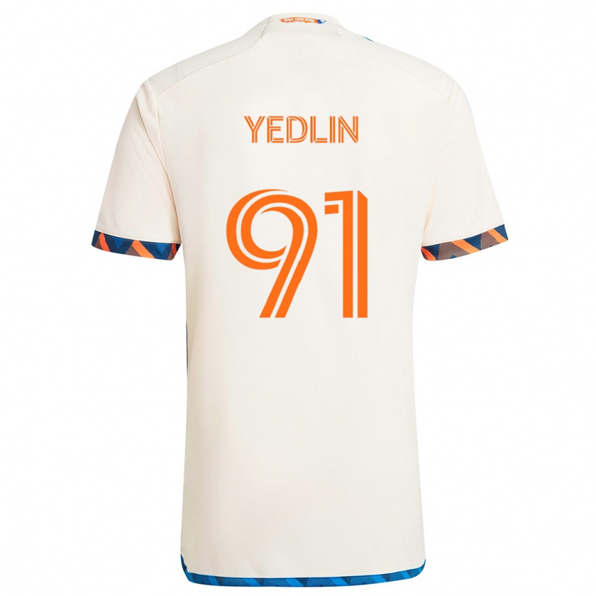 Niño Fútbol Camiseta Deandre Yedlin #91 Blanco Naranja 2ª Equipación 2024/25