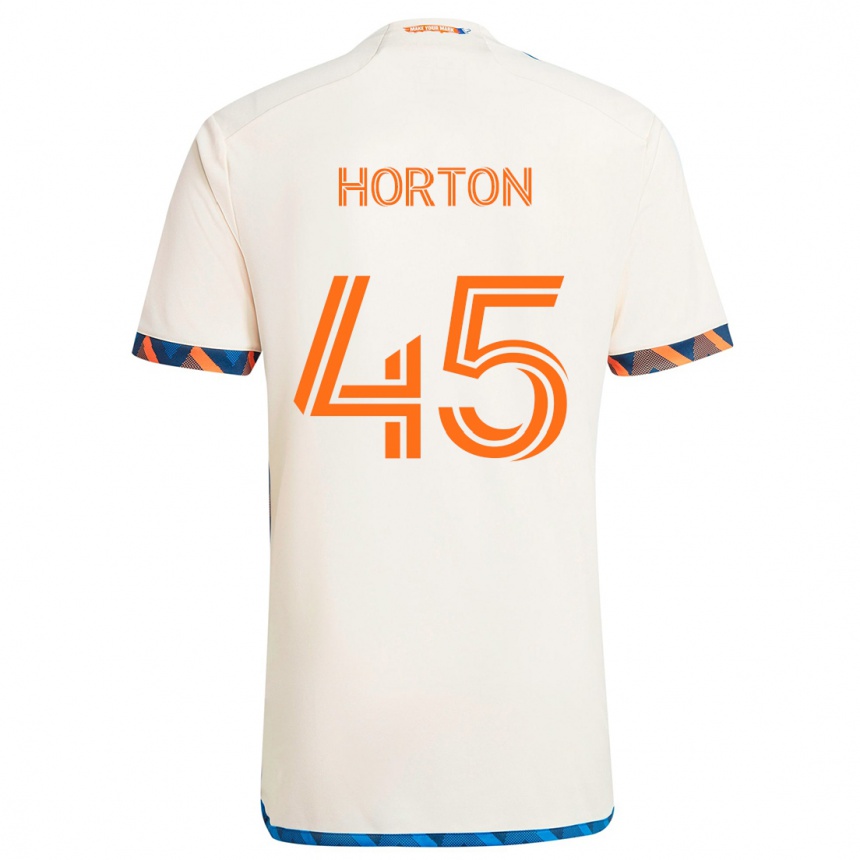 Niño Fútbol Camiseta Philip Horton #45 Blanco Naranja 2ª Equipación 2024/25