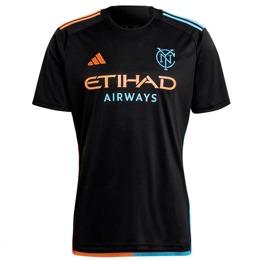 Niño Fútbol Camiseta Kevin O'toole #22 Negro Naranja Azul 2ª Equipación 2024/25