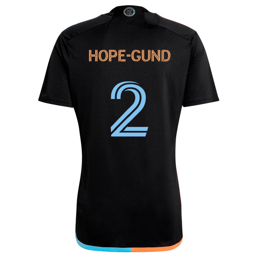 Niño Fútbol Camiseta Rio Hope-Gund #2 Negro Naranja Azul 2ª Equipación 2024/25