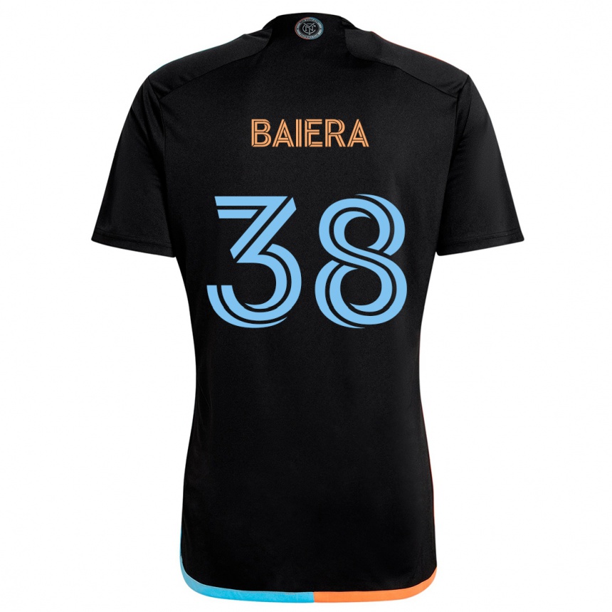 Niño Fútbol Camiseta Drew Baiera #38 Negro Naranja Azul 2ª Equipación 2024/25