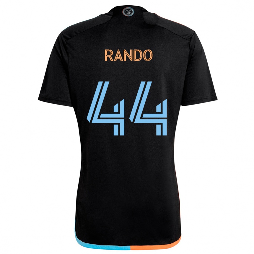 Niño Fútbol Camiseta Alex Rando #44 Negro Naranja Azul 2ª Equipación 2024/25