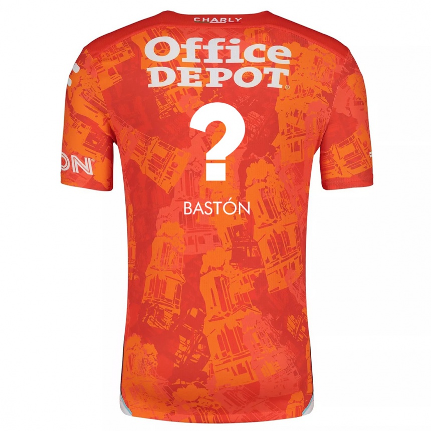 Niño Fútbol Camiseta Borja Bastón #0 Naranja Blanco 2ª Equipación 2024/25