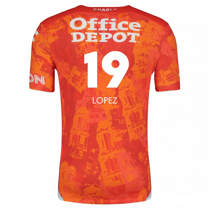 Niño Fútbol Camiseta Javier Eduardo López #19 Naranja Blanco 2ª Equipación 2024/25