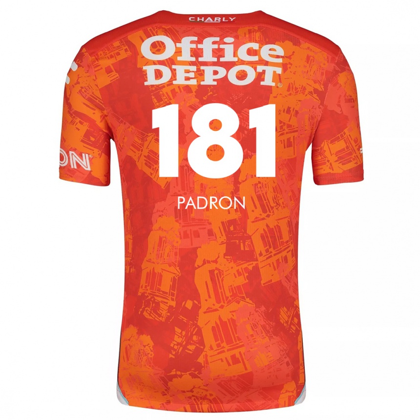 Niño Fútbol Camiseta Romeo Padrón #181 Naranja Blanco 2ª Equipación 2024/25