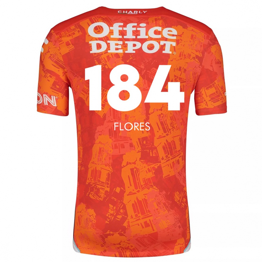 Niño Fútbol Camiseta Jason Flores #184 Naranja Blanco 2ª Equipación 2024/25